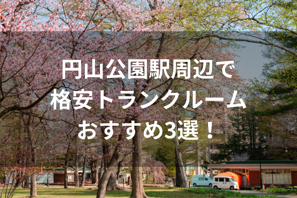 円山公園駅周辺で格安トランクルームおすすめ3選！