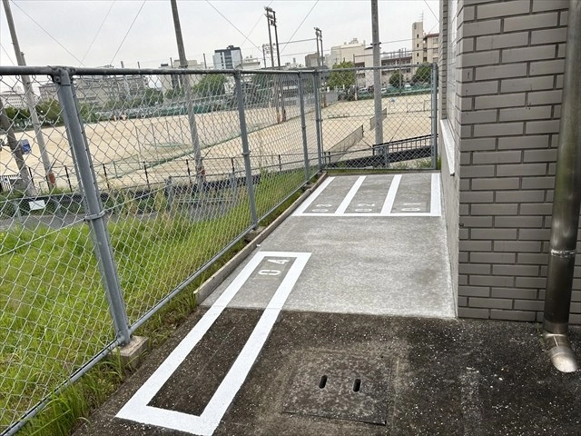 バイクパーク地下鉄梅林駅の写真