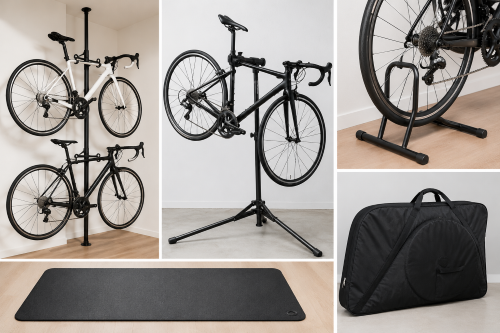 ロードバイクを保管する時用の道具