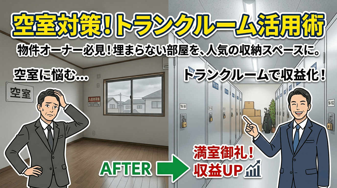 空室対策に悩むオーナー必見｜トランクルーム活用で収益化した成功事例と導入メリット